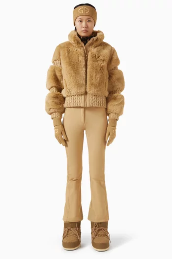 Furry Ski Jacket in Faux Fur