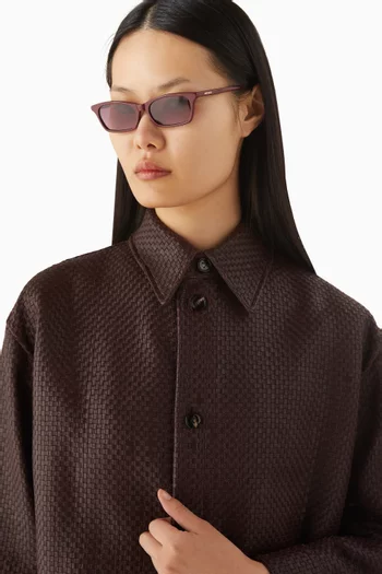 Billie Rectangle Sunglasses in Acetate