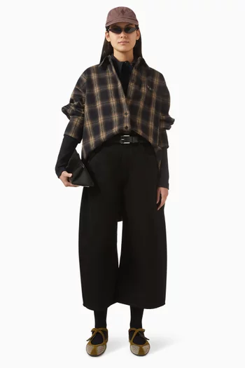 Check-print Shirt in Cotton