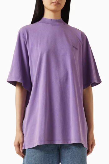 تي شيرت ببطانة أكتاف قابلة للإزالة قطن