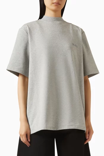 تي شيرت ببطانة أكتاف قابلة للإزالة قطن