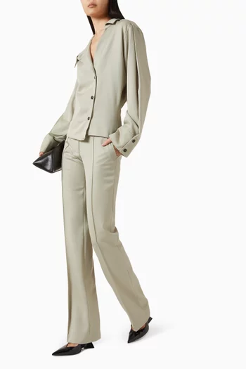 قميص بدرابيه صوف