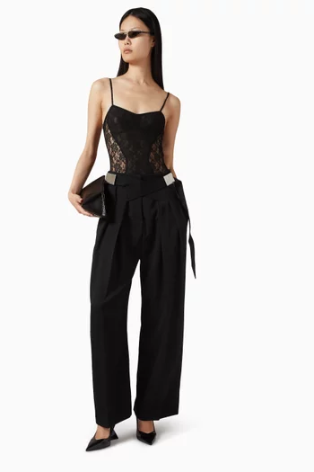 بودي سوت بأجزاء دانتيل شفاف