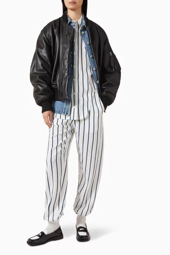 قميص مخطط قطن