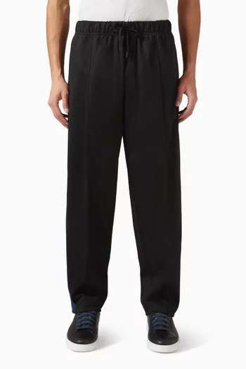 بنطال رياضي بشريط من نسيج شبكي