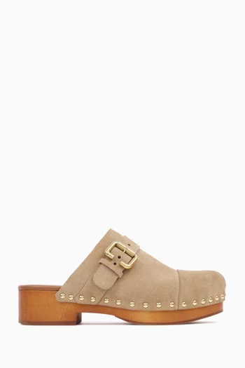Jeanette Clogs in Suede