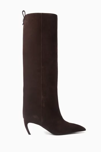 حذاء بوت ليا بكعب 65 مم شمواه