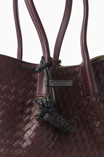 حلية بتصميم قط جلد نابا مجدول