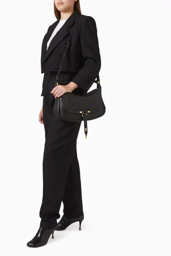 Medium Marcie Shoulder Bag in Calfskin Leather