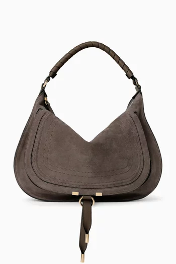Medium Marcie Shoulder Bag in Suede