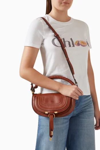 Small Marcie Shoulder Bag in Calfskin Leather