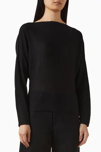 سترة بأكمام دولمان نسيج كشمير