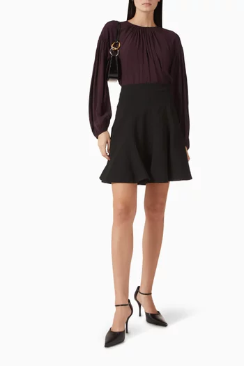 بلوزة فيسكوز بكشكش