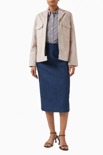 قميص قطن بنقشة غينغهام