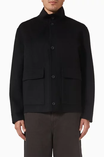 جاكيت مزيج صوف بوجهين