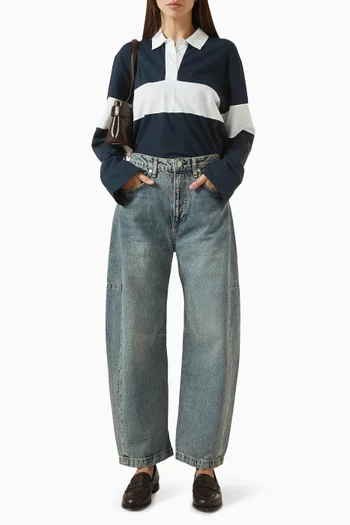 Charlie Barrel-leg Jeans in Denim