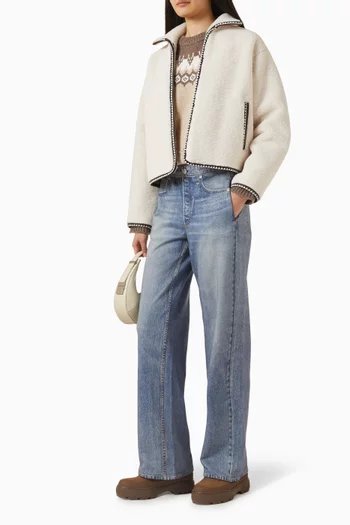 Miramar Wide-leg Pants in Cotton Terry