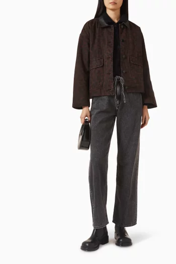 Natalia Leopard-print Jacket in Cotton