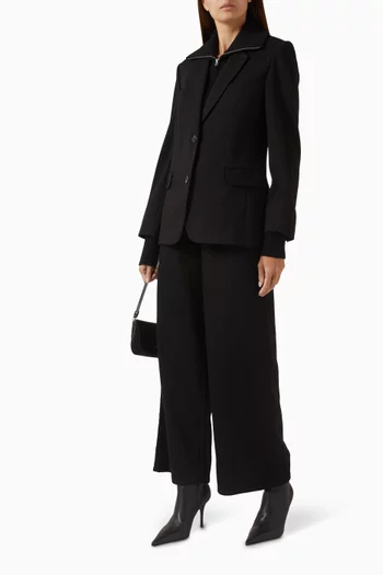 جاكيت فرانك بأقمشة مختلفة مزيج فيسكوز