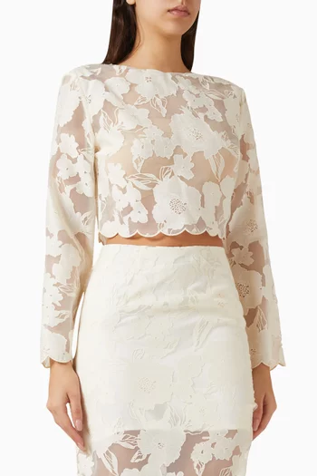Ciara Top in Lace