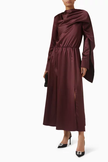 Maite Dress in Satin-crepe