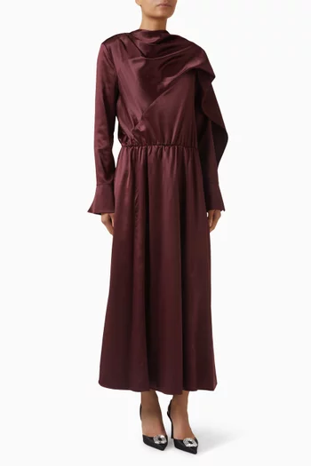 Maite Dress in Satin-crepe