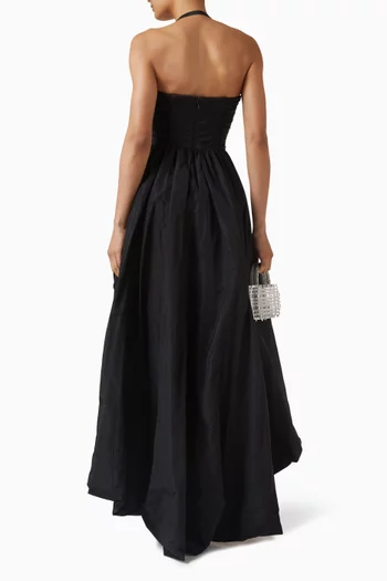 Dash Strapless Dress in Taffeta