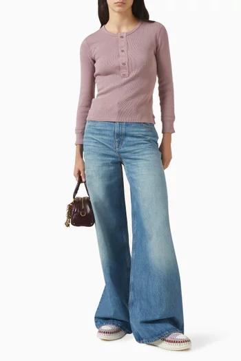 قميص هينلي قطن وجيرسيه