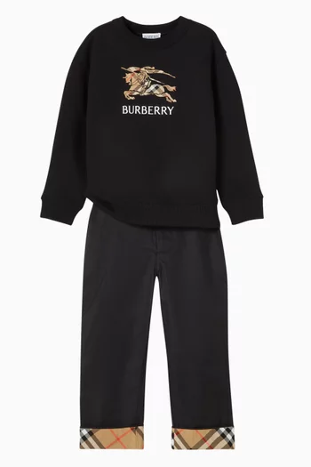 EKD Check Sweatshirt in Cotton