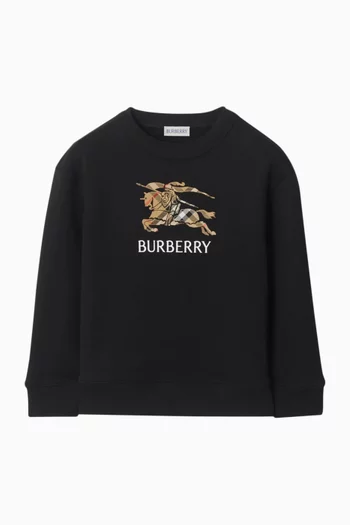 EKD Check Sweatshirt in Cotton