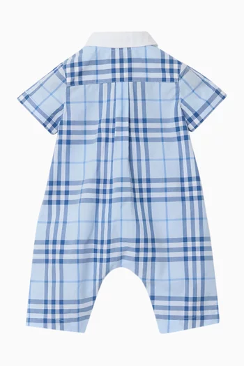 Check Playsuit in Cotton