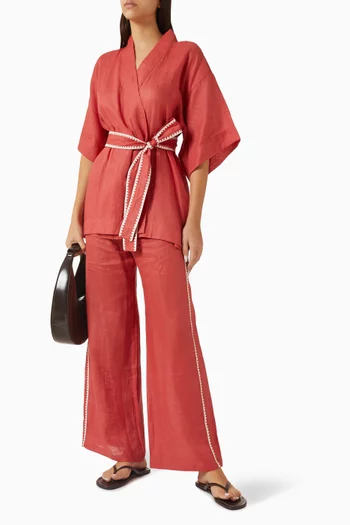 كيمونو ماريغولد كتان