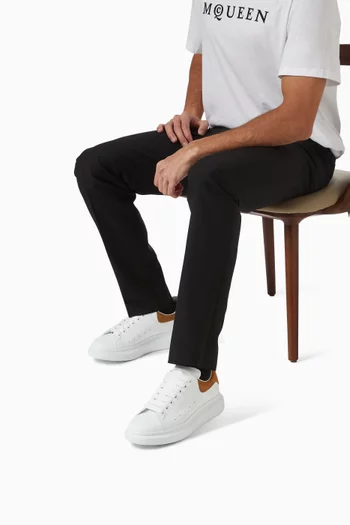 سنيكرز كبير جلد وشمواه