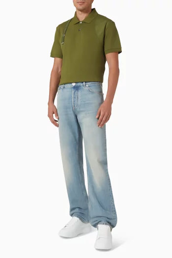 Straight Leg Jeans in Denim