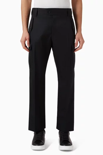 بنطال كارغو قطن غابردين