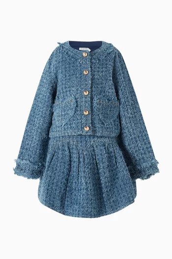 تنورة بارزة دينم