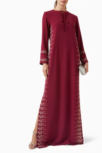 Embellished Tie-up Dress