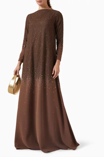 Embellished A-line Kaftan