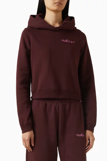 كنزة فينكس بغطاء رأس بقصة قصيرة صوف من تشكيلة الملابس الرياضية