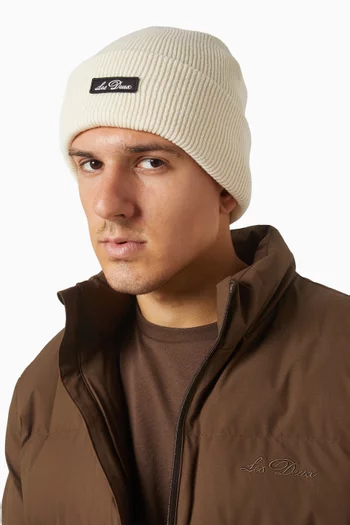 قبعة بيني وين برقعة شعار الماركة صوف