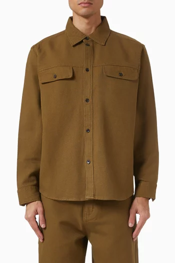 Luciano Structured Overshirt in Organic Cotton