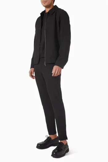 جاكيت كومو كوتش قماش بنقشة هيرنج بون