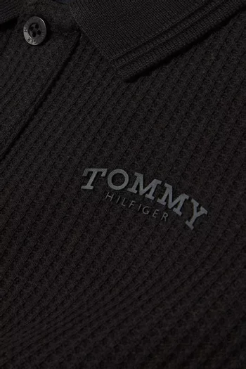 Textured Polo T-shirt