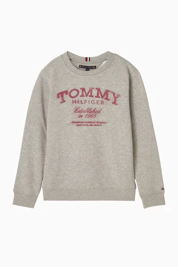 Faded Print Sweatshirt