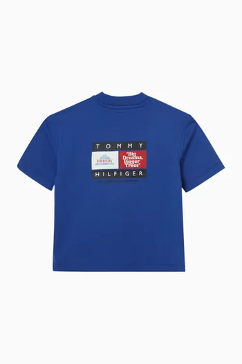 Multi-print T-shirt in Cotton