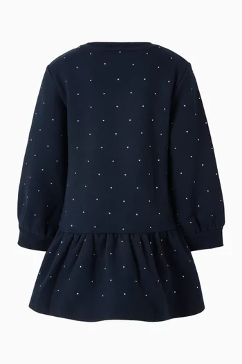 فستان واسع بحلي 