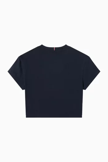 تي شيرت بشعار العلم قطن