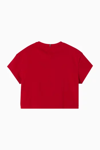 تي شيرت بشعار العلم قطن