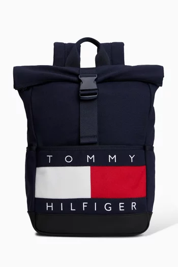 Heritage Flag Logo Roll-top Backpack
