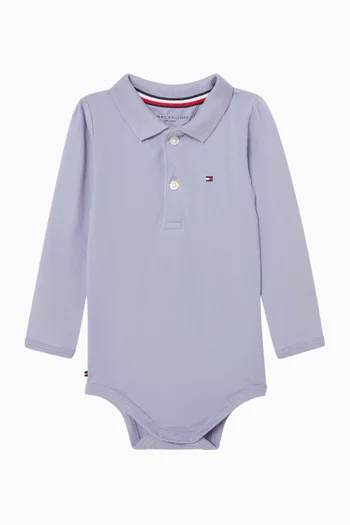 لباس قطعة واحدة بولو بشعار الماركة